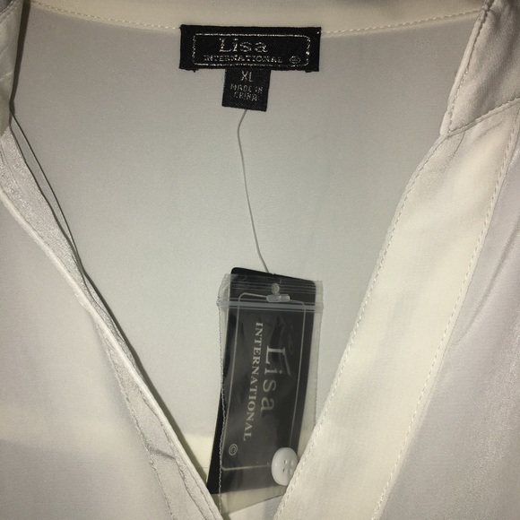 Women Casual Chiffon Cuffed Sleeve Blouse - Picture 5 of 5